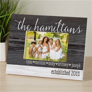 Family Love Personalized Rustic 4x6 Tabletop Frame - Horizontal - 14922