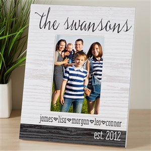 Family Love Personalized Rustic 4x6 Tabletop Frame - Vertical - 14922-TV