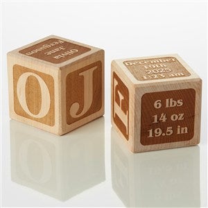 Classic Baby Personalized Wood Block - 15733D