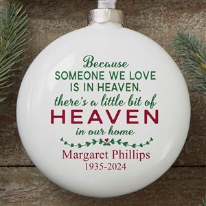 Heaven In Our Home Personalized Deluxe Memorial Ornament - 16368
