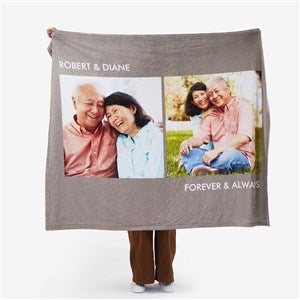 Personalized Fleece Photo Blankets - Picture Perfect - 2 Photos - 16486-2