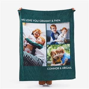 Photo Personalized Fleece Blankets - Picture Perfect - 3 Photos - 16486-3