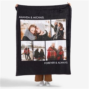Personalized Photo Fleece Blankets - Picture Perfect - 5 Photos - 16486-5