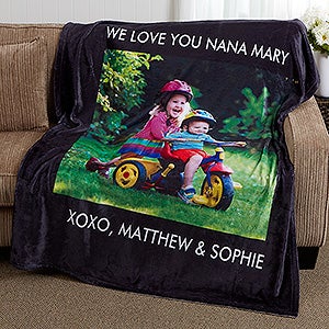 Personalized Fleece Blankets - Picture Perfect - Single Photo - 16486-1