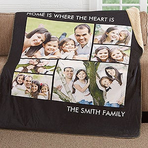 Picture Perfect Personalized Premium 50x60 Sherpa Blanket- 6 Photo - 16487-6