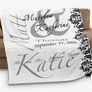 The Wedding Couple Personalized 50x60 Plush Fleece Blanket - 16490
