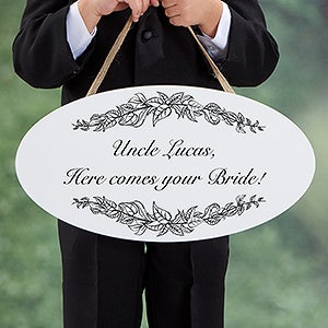 Write Your Own Personalized Wedding Oval Wood Sign - 16646