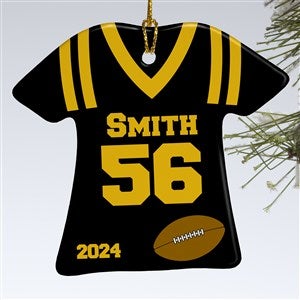 1-Sided Football Sports Jersey Personalized T-Shirt Ornament - 16660-1