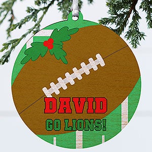 Football Personalized Ornament-3.75