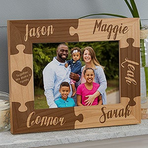 Together We Make A Family Engraved Picture Frame- 4 x 6 - 16685-S