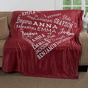 Close To Her Heart Personalized 50x60 Fleece Blanket - 16802