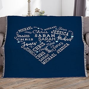 Close To Her Heart Personalized 56x60 Woven Throw - 16802-A