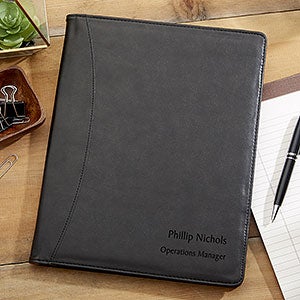 Signature Series Personalized Full Pad Portfolio-Black - 16939-BB