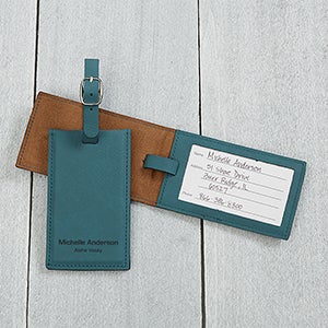 Signature Series Personalized Luggage Tag- Teal - 16955-T