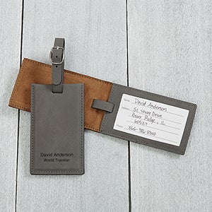 Signature Series Personalized Luggage Tag- Charcoal - 16955-G