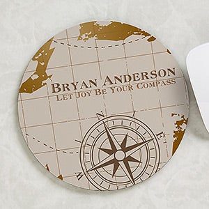 Compass Inspired Personalized Mouse Pad - 17181
