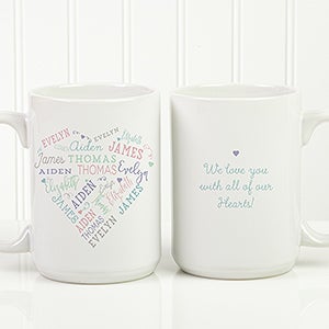 Personalized Coffee Mug - Close To Her Heart - 15 oz. - 17195-L