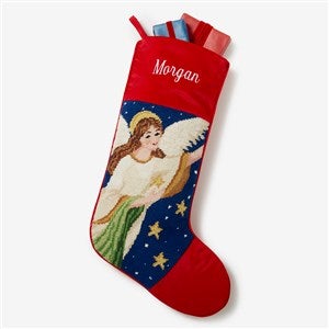 Personalized Needlepoint Christmas Stockings - Angel - 17317-A