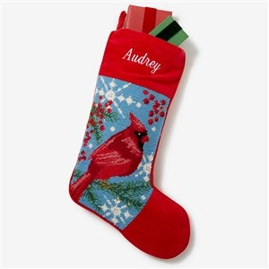 Cardinal Personalized Needlepoint Stocking - 17317-C