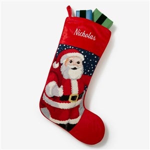 Santa Stocking - 17317-S Personalized Needlepoint Christmas Stockings - Santa - 17317-S