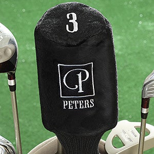 Square Monogram Personalized Golf Club Cover - 17320