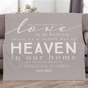Heaven In Our Home Personalized 50x60 Plush Fleece Blanket - 17382-F