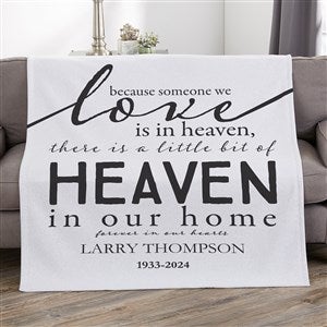Heaven In Our Home Personalized 50x60 Sweatshirt Blanket - 17382-SW