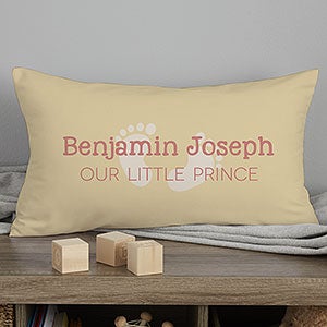 I Am Special Personalized New Baby Lumbar Velvet Throw Pillow - 17550-LBV