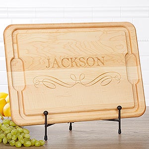 Classic Kitchen Personalized Maple Cutting Board 12x17 - 17594