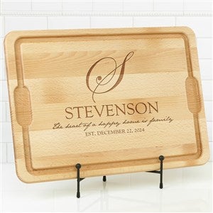Personalized Maple Cutting Board - Heart Of Our Home - 17595