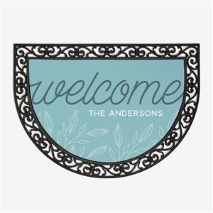 Welcome Personalized Half Round Doormat - 17868