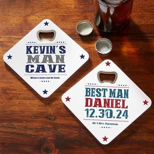 Write Your Own Personalized Beer Bottle Opener Coaster - 18002