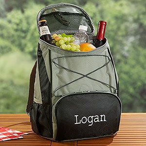 Personalized Backpack Cooler with Embroidered Name - 18091-N