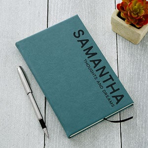 Personalized Journal - Teal Bold Style - 18094