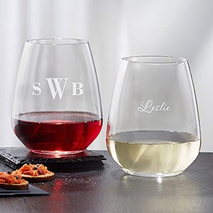 Luigi Bormioli® Personalized 21oz. Stemless Wine Glass - 18155-SM