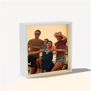 Personalized Photo LED Ivory Light Shadow Box- 6