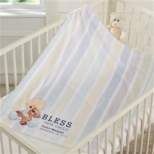 Precious Moments® Bless This Child Personalized Plush Fleece Blanket - 18478