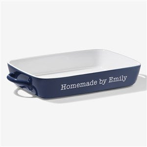 Personalized Classic Casserole Baking Dish- Navy - 18497-CN