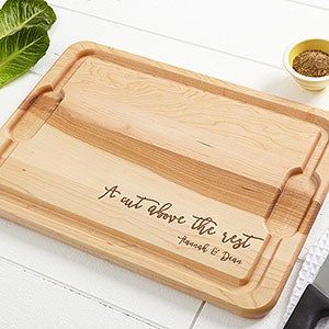 Kitchen Expressions Personalized Extra Large Hardwood Cutting Board- 15x21 - 18599-XL