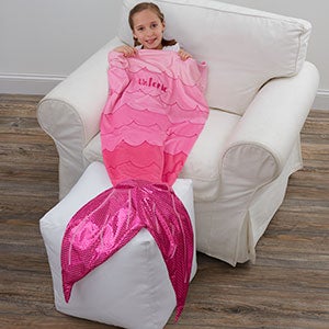 Mermaid Tail Personalized Blanket - 18712