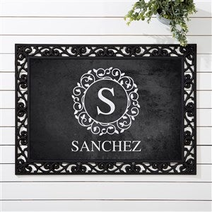 Custom Monogram Doormat - 18x27 - Circle & Vine - 18744