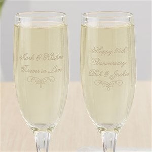 Write Your Own Personalized Stemmed Champagne Flute - 18756