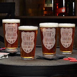 Personalized Pint Glasses - Beer Label - 18869-G
