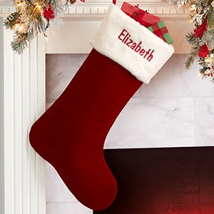 Red Velvet 24" Personalized Christmas Stocking - 19004-24