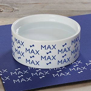 Pet Repeating Name Personalized Dog Bowl - Small - 19024-S