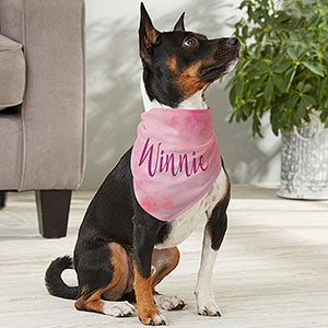 Watercolor Personalized Dog Bandana - Medium - 19045-M