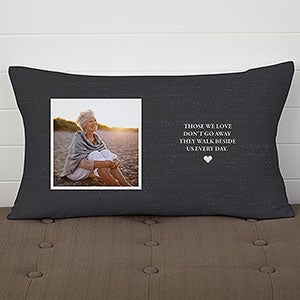 Heaven In Our Home Personalized Lumbar Memorial Throw Pillow - 19317-LB