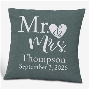 Elegant Couple 18quot; Personalized Throw Pillow - 19458-L