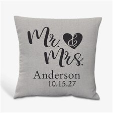 Elegant Couple 14quot; Personalized Throw Pillow - 19458-S