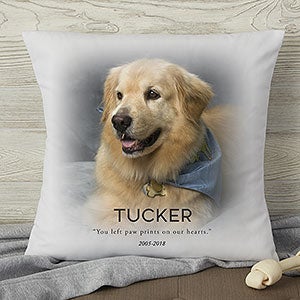 Pet Memorial Personalized 18quot; Photo Pillow - 19549-L